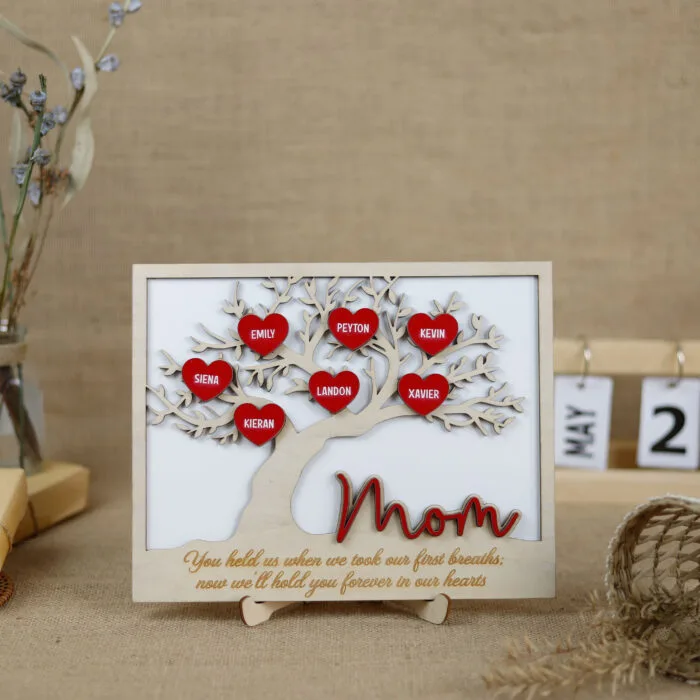 Personalized Family Tree Name Sign - A Custom Wooden Keepsake for Generations