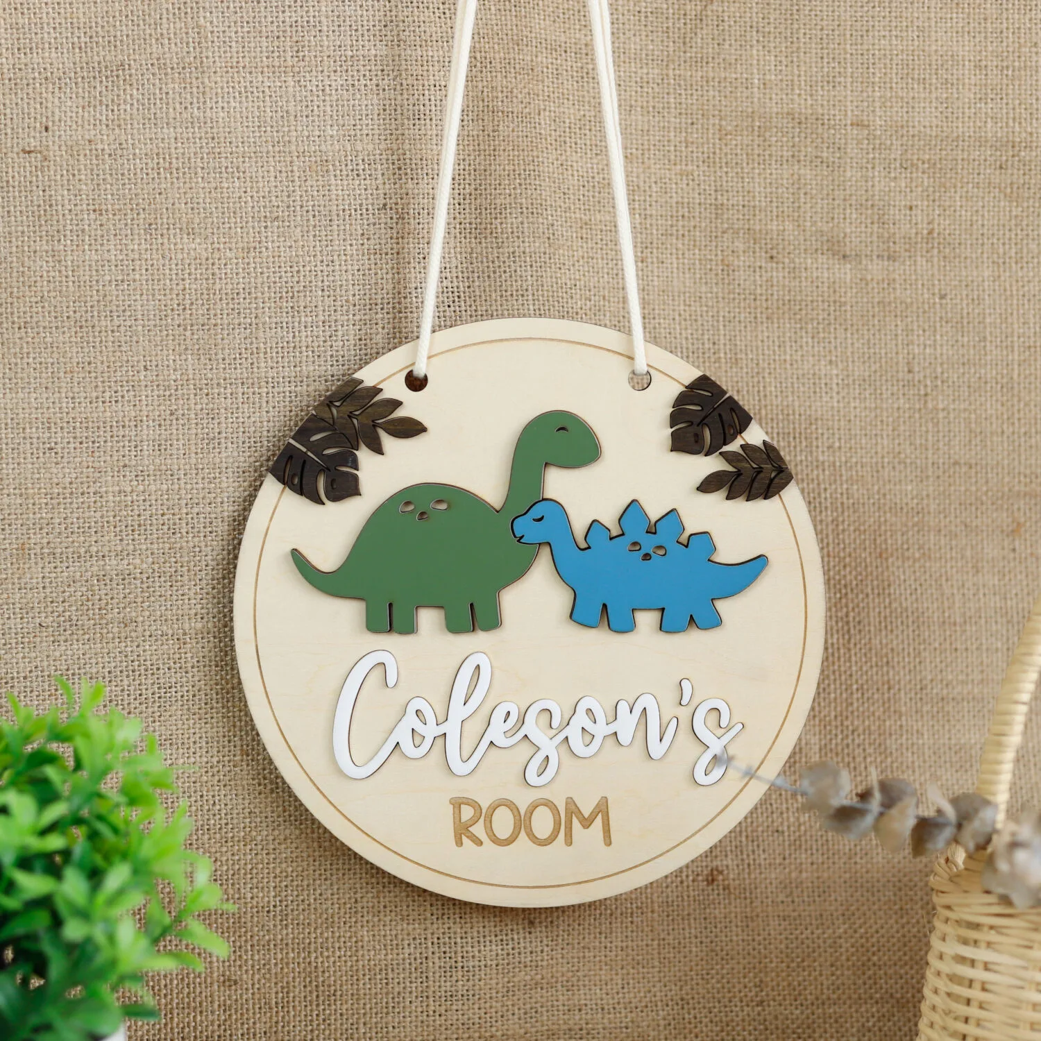 Personalized Dinosaur Name Plates for Kids | Custom Prehistoric Decorations | Jurassic Fun Personalized Dinosaur Signs | Custom Dinosaur Name Plates for Kids | Unique Room Decorations - Image 3
