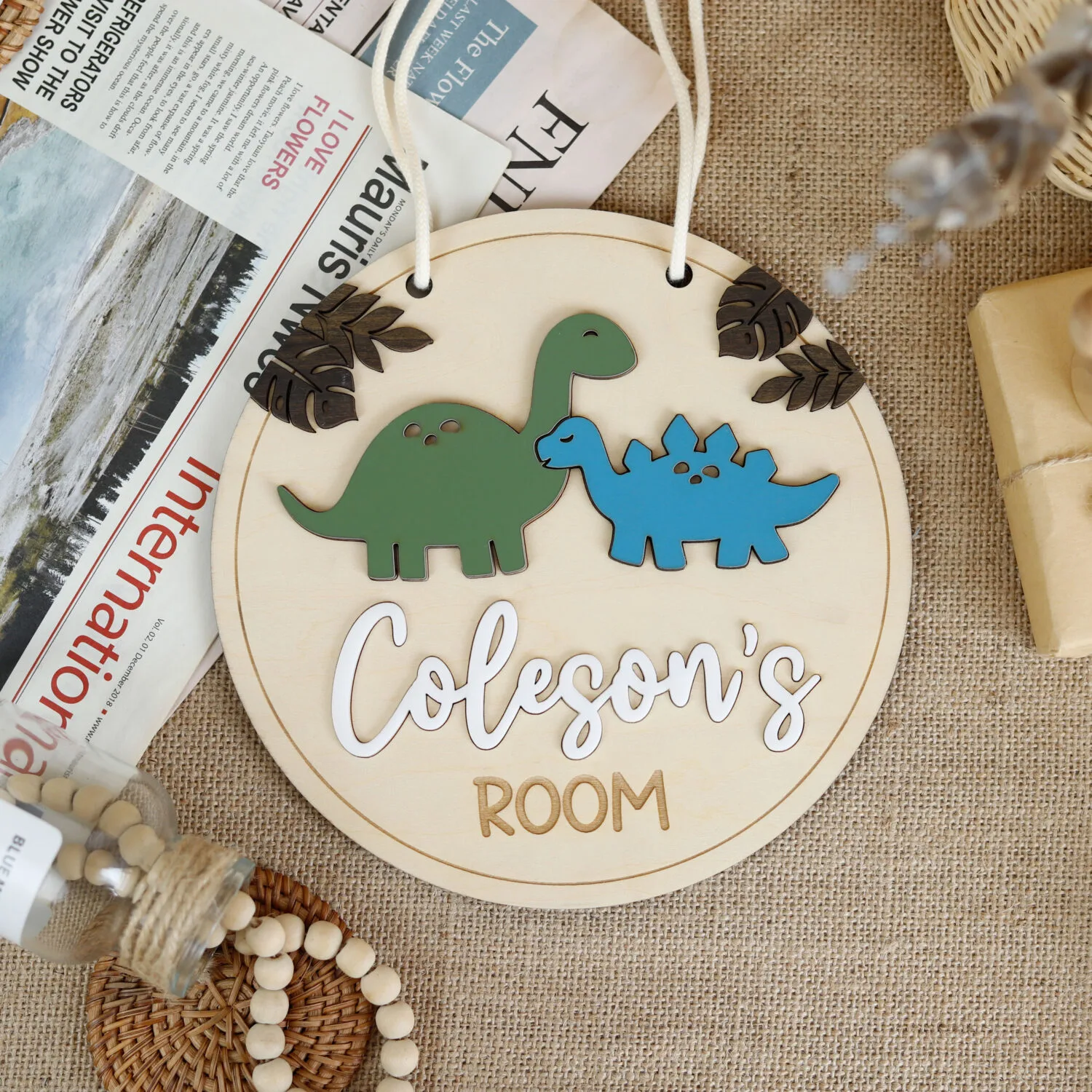 Personalized Dinosaur Name Plates for Kids | Custom Prehistoric Decorations | Jurassic Fun Personalized Dinosaur Signs | Custom Dinosaur Name Plates for Kids | Unique Room Decorations - Image 5