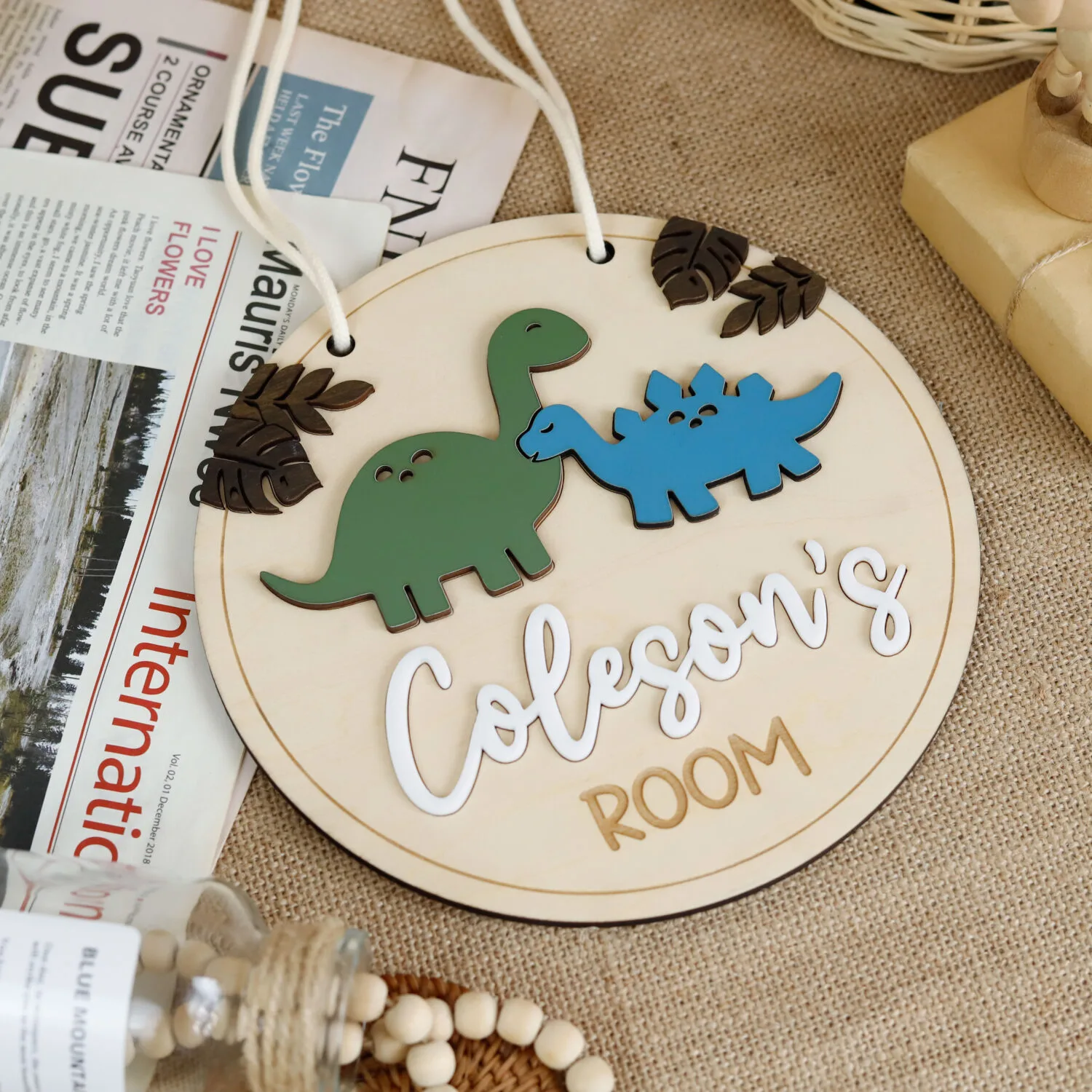 Personalized Dinosaur Name Plates for Kids | Custom Prehistoric Decorations | Jurassic Fun Personalized Dinosaur Signs | Custom Dinosaur Name Plates for Kids | Unique Room Decorations - Image 6
