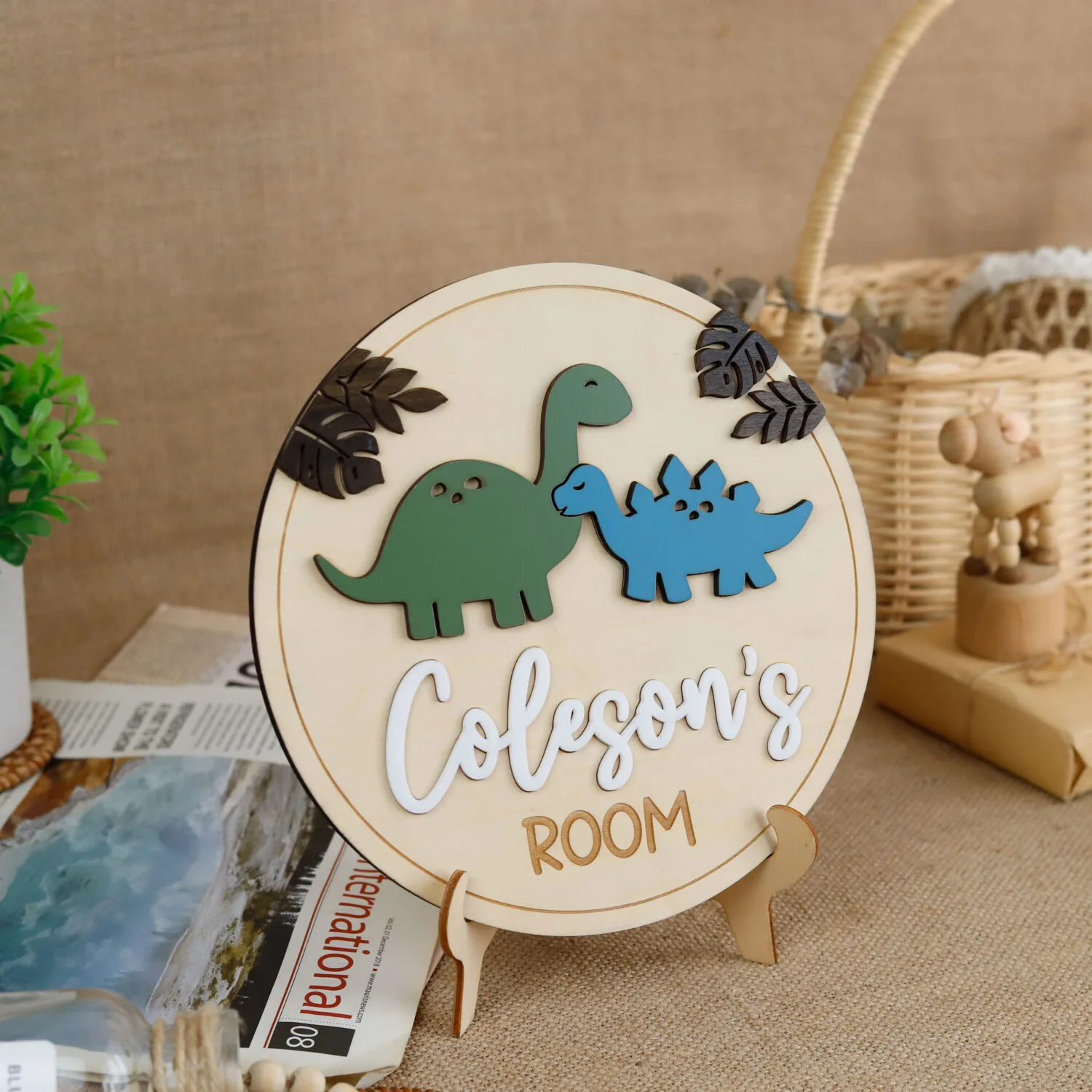 Personalized Dinosaur Name Plates for Kids | Custom Prehistoric Decorations | Jurassic Fun Personalized Dinosaur Signs | Custom Dinosaur Name Plates for Kids | Unique Room Decorations - Image 9