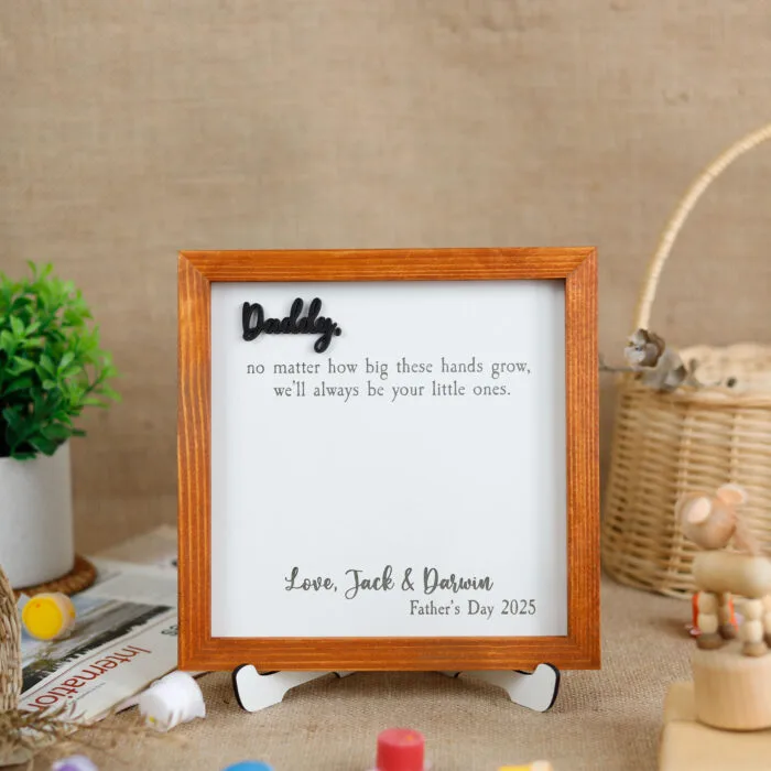 Personalized Grandkids I Love You Handwriting Sign - A Heartfelt Grandparent Keepsake