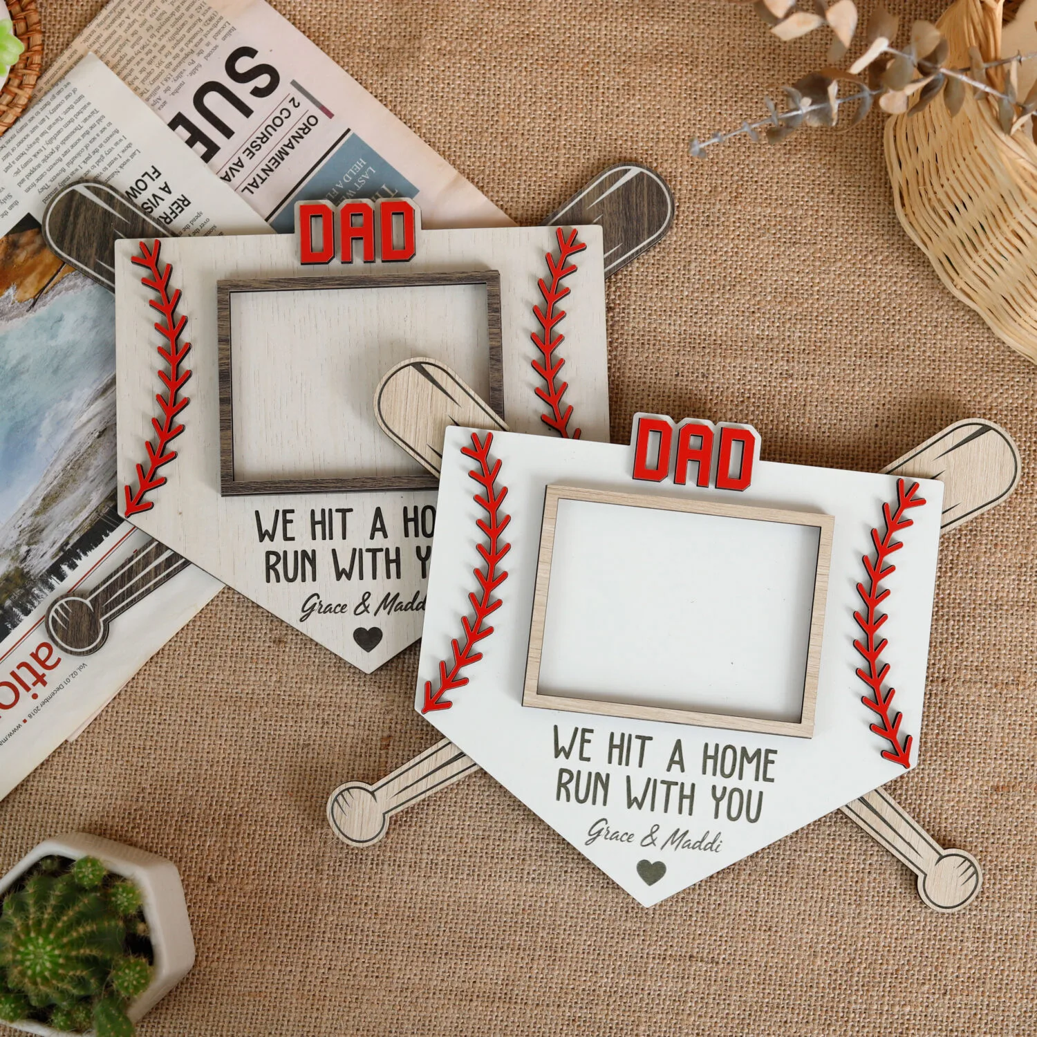 Personalized Baseball Family Sign - A Custom Team Keepsake Gift for Lifelong Memories