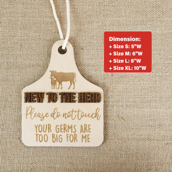 Personalized Baby Door Sign | Custom Nursery Decor Highland Cow Birth Keepsake - Image 2