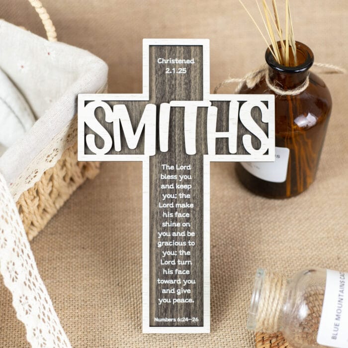 Personalized Children's Wooden Cross: Elegantly Celebrate Baptism And First Communion Milestones, A Meaningful Gift For Loved nes - Image 7