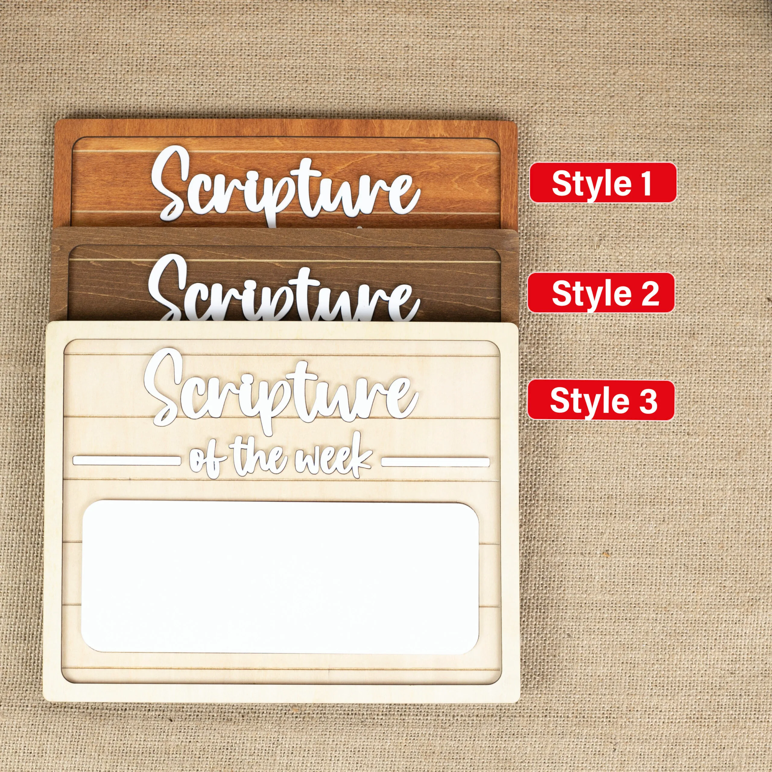 Erasable Bible Verse of the Week Wooden Sign - Inspirational Bible Verse Wooden Sign: Weekly Inspiration for Faith-Filled Living - Image 10