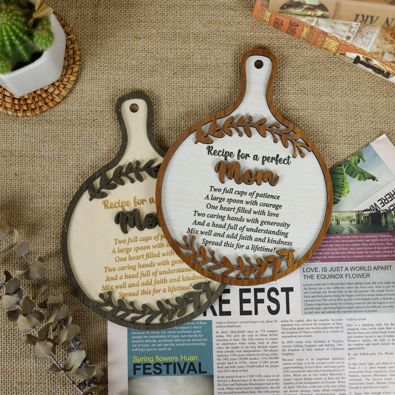 Customized Recipe Cutting Board | Celebrate Mom with a Personalized Recipe Cutting Board | Personalized Kitchen Memento - Image 4