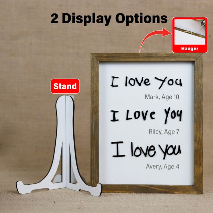 I Love You 3D Handwriting 2-Layer Photo Frame - Unique MDF Wood Gift for Anniversaries & Birthdays, Handcrafted Keepsake - Image 10