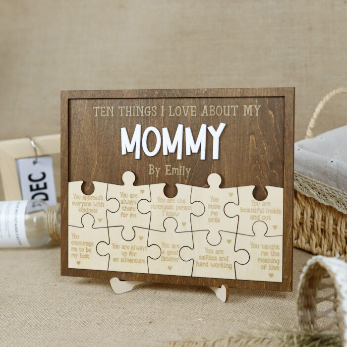 DIY Mother's Day 2025 Wooden Puzzle Kit for Kids and Family - Image 3