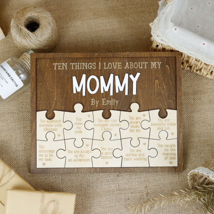 DIY Mother's Day 2025 Wooden Puzzle Kit for Kids and Family - Image 8