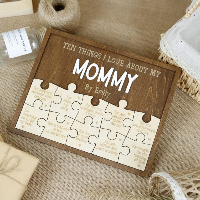 DIY Mother's Day 2025 Wooden Puzzle Kit for Kids and Family - Image 9