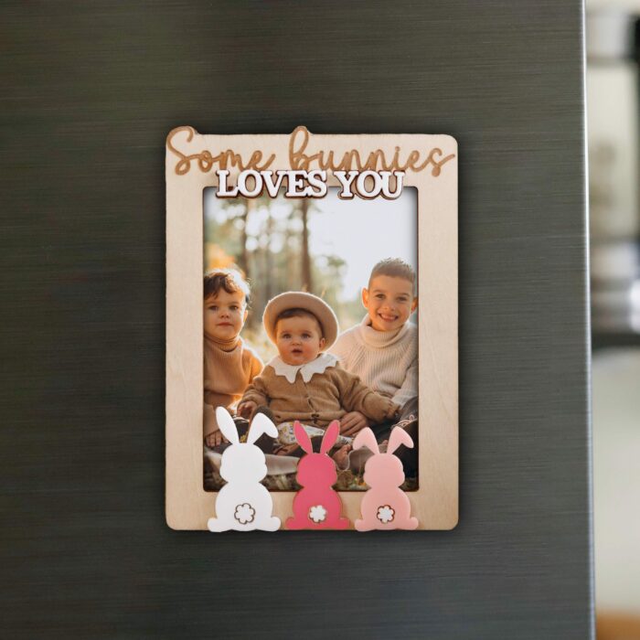 Customized Easter Bunny Magnetic Photo Frame | Unique Spring Decoration | Personalized Photo Display - Image 7