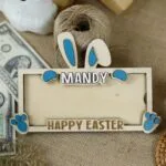 Personalized Rabbit Money Bag | Personalized Rabbit Money Bag for Spring Holidays | Perfect Gift for Easter and Spring | Cute Rabbit Money Bag | Custom Easter Souvenir - Image 10