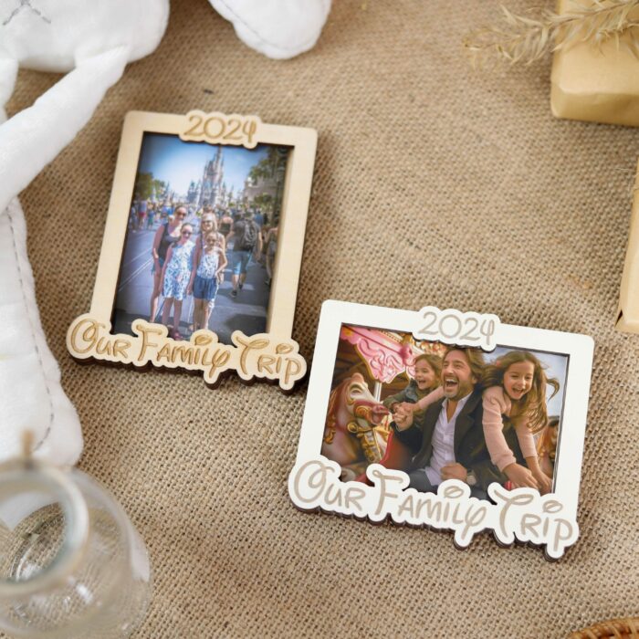 Personalized Family Trip Magnetic Picture Frame - A Journey Keepsake Magnet