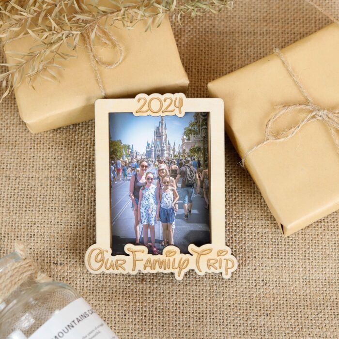 Personalized Family Trip Magnetic Photo Frame | Wooden Travel Souvenir | Preserve Travel Memories with Personalized Magnetic Photo Frame - Image 7