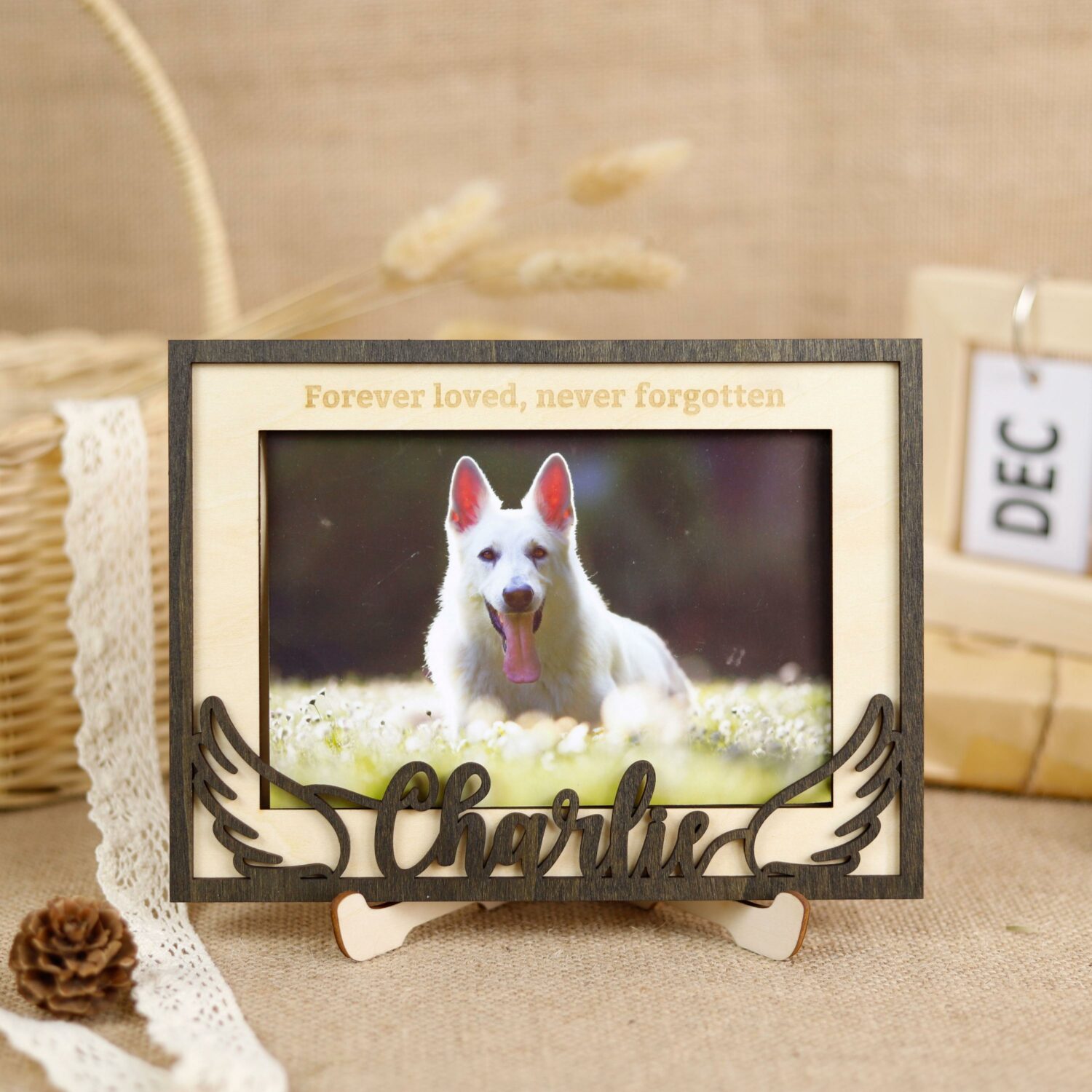 Personalized Pet Memorial Plaque - Custom 3D Printed Pet Loss Keepsake