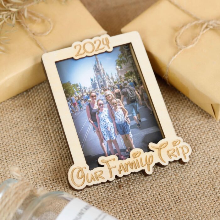 Personalized Family Trip Magnetic Photo Frame | Wooden Travel Souvenir | Preserve Travel Memories with Personalized Magnetic Photo Frame - Image 10