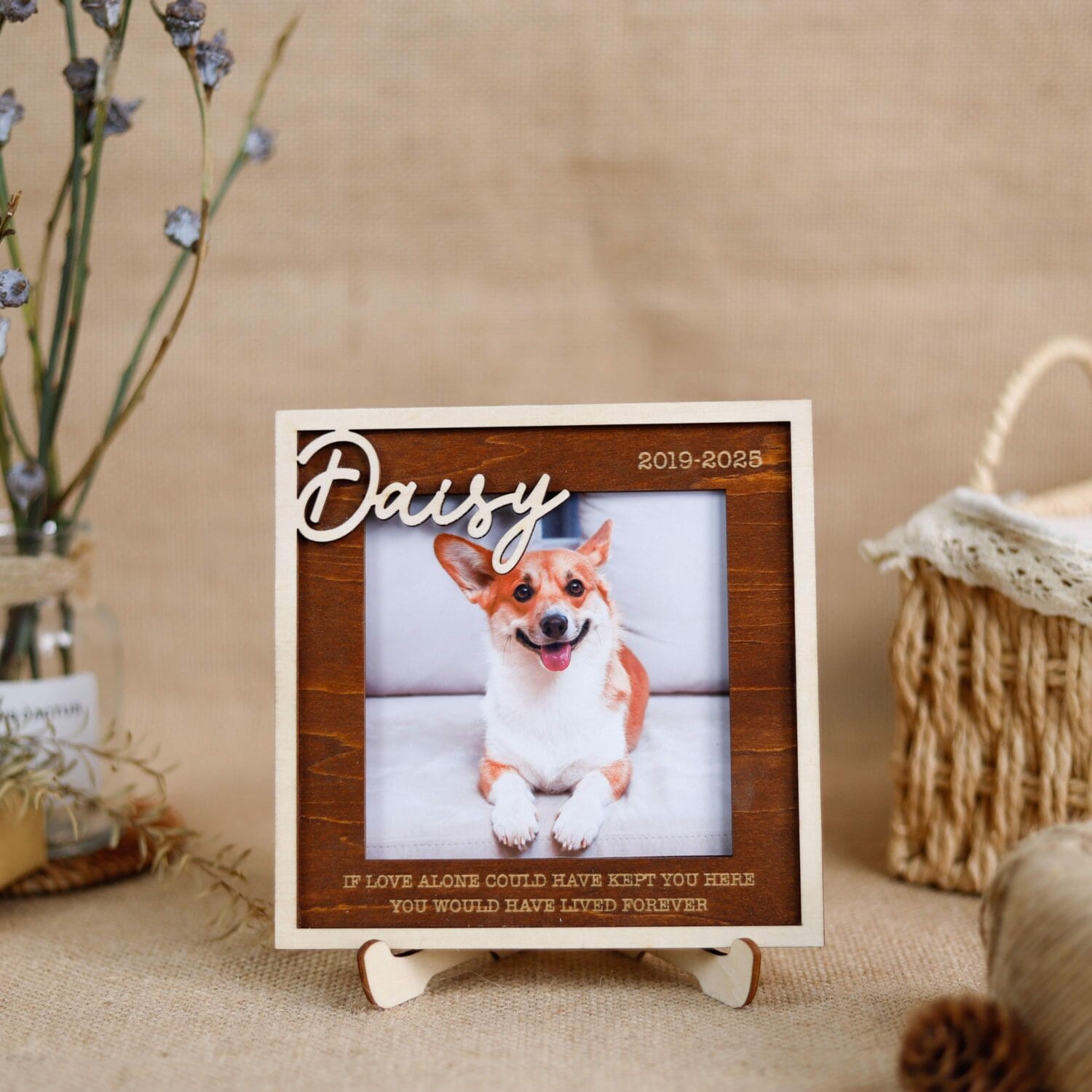 Personalized Dog & Cat Loss Memorial Sign - Custom Pet Remembrance Keepsake