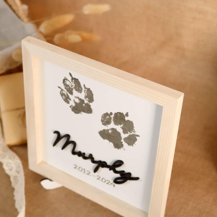 Engraved Pet Pawprint Plaque | Custom Wooden Memorial Plaques From Photos | Gifts For Loss Of Pets - Image 5