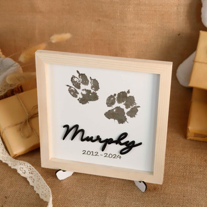 Engraved Pet Pawprint Plaque | Custom Wooden Memorial Plaques From Photos | Gifts For Loss Of Pets - Image 4