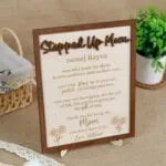 Personalized Stepmother Wooden Sign | Custom Heart Design Keepsake with Names & Messages | Thoughtful Gift for Mother's Day, Birthdays, Anniversaries - Image 6