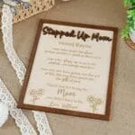 Personalized Stepmother Wooden Sign | Custom Heart Design Keepsake with Names & Messages | Thoughtful Gift for Mother's Day, Birthdays, Anniversaries - Image 5