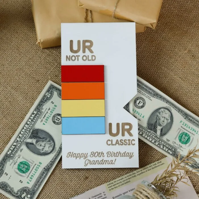 Videotape-Shaped Money Holder - 'You're Not Old' Retro Cash Gift Keepsake