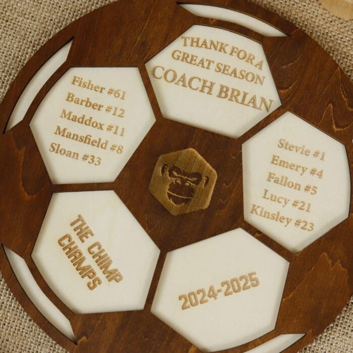 Personalized Soccer Coach Thank You Plaque | Custom Premium Wooden Team Gifts with Name Engraved | End of Season Coach Appreciation - Image 9