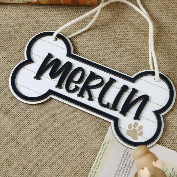 Personalized 3D Dog Kennel Name Plate | Custom Wooden Sign for Pet Lovers | Unique Gift for Dog Crate or Kennel Decor - Image 5