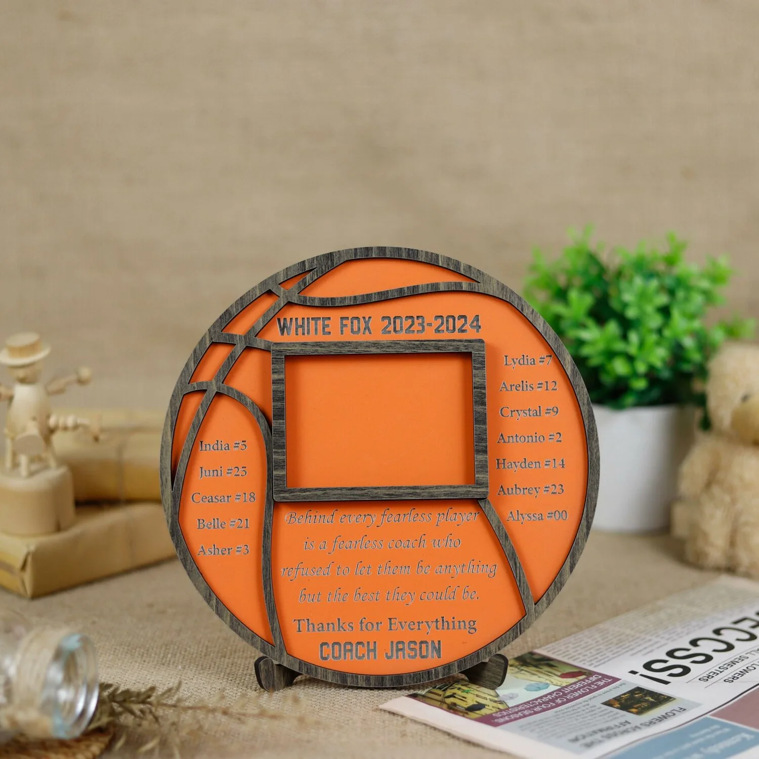 Personalized Baseball Coach Plaque - A Thank You Home Run Keepsake