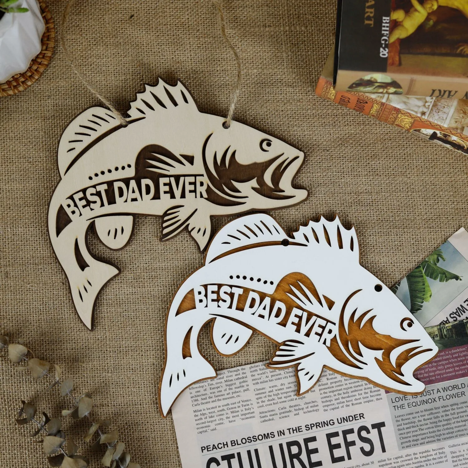 Personalized Dad Fishing Sign - A Grandpa’s Catch of a Keepsake