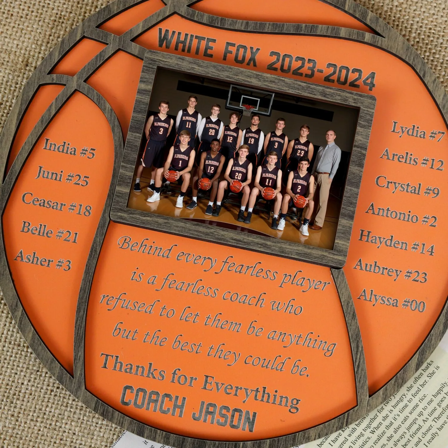 Personalized Baseball Coaches Board | Celebrate Your Coach with a Custom Baseball Board | Custom Thank You Gift - Image 4