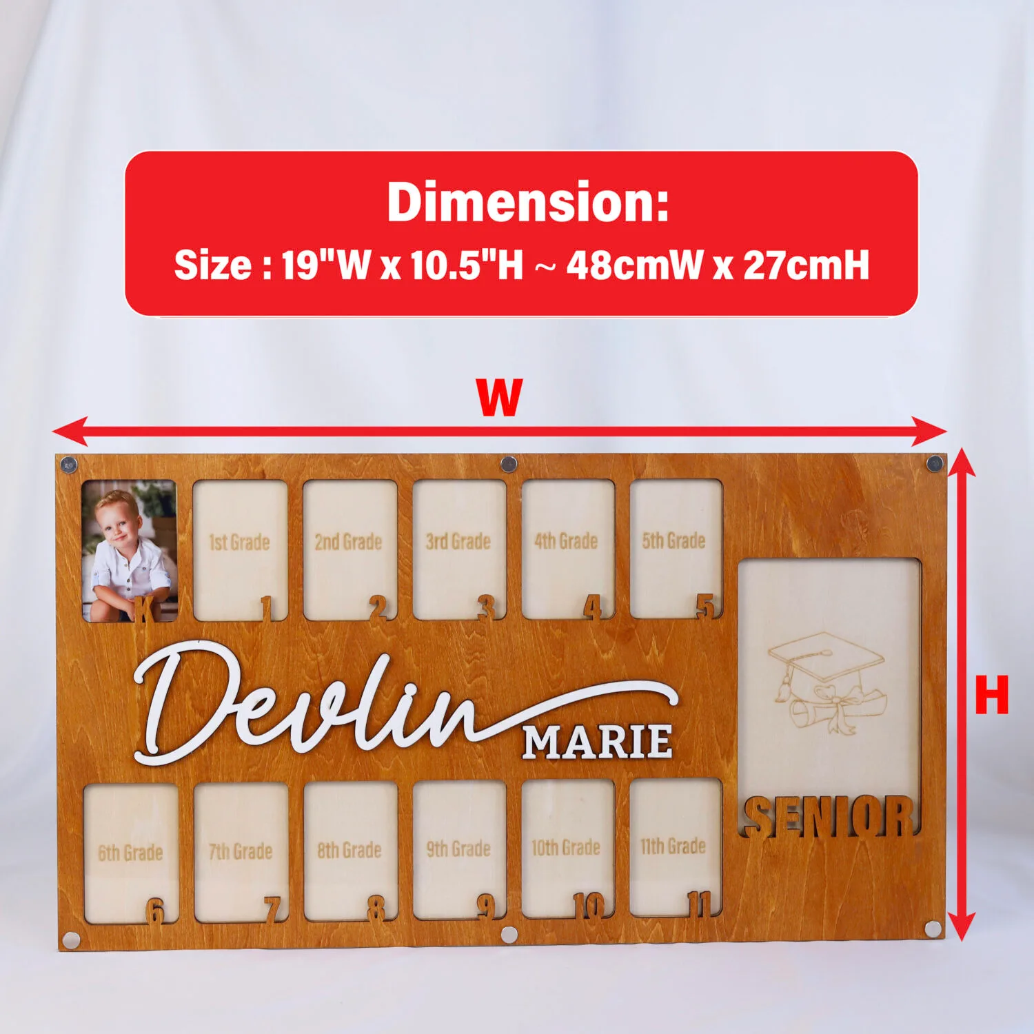 Funny Senior Photo Frame – Personalized Graduation Gift for Class of 2025 | Humorous Graduation Keepsake – Custom School Years Frame for Teens & Parents - Image 2