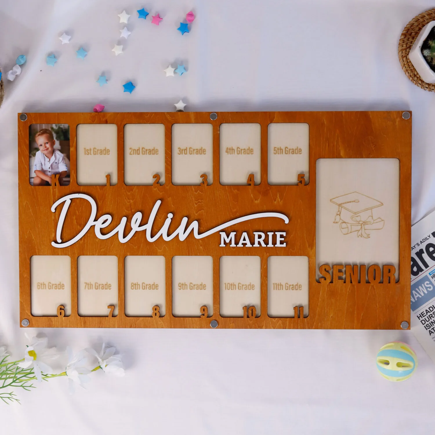 Funny Senior Photo Frame – Personalized Graduation Gift for Class of 2025 | Humorous Graduation Keepsake – Custom School Years Frame for Teens & Parents - Image 7