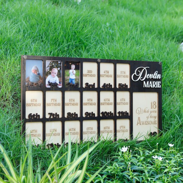 Personalized 18th Birthday Photo Frame | Custom Wood Keepsake Gift for Daughter, Son or Grandchild | Teen Milestone Decor - Image 9