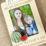 Personalized Watermelon Photo Magnet for Grandma | Custom Wooden Gift for Mother's Day, Birthday or Christmas | Handmade Keepsake - Image 9