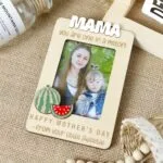 Personalized Watermelon Photo Magnet for Grandma | Custom Wooden Gift for Mother's Day, Birthday or Christmas | Handmade Keepsake - Image 8