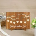 Personalized Best Grandma Ever Wood Sign - Custom Keepsake Gift for Grandmothers