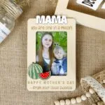 Personalized Watermelon Photo Magnet for Grandma | Custom Wooden Gift for Mother's Day, Birthday or Christmas | Handmade Keepsake - Image 4