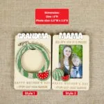 Personalized Watermelon Photo Magnet for Grandma | Custom Wooden Gift for Mother's Day, Birthday or Christmas | Handmade Keepsake - Image 2