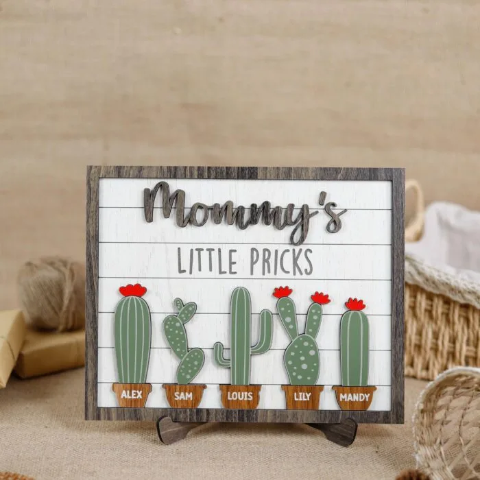 Personalized Funny Mother’s Day Mom Sign - Custom Wooden Humor Gift for Moms