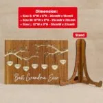 The Most Amazing Wooden Sign With Grandma's Name | Custom Engraved Memento | Heartfelt Mother's Day, Birthday or Christmas Gift for Grandma with Name and Loving Message | Special Personalized Gift for Grandma - Image 2