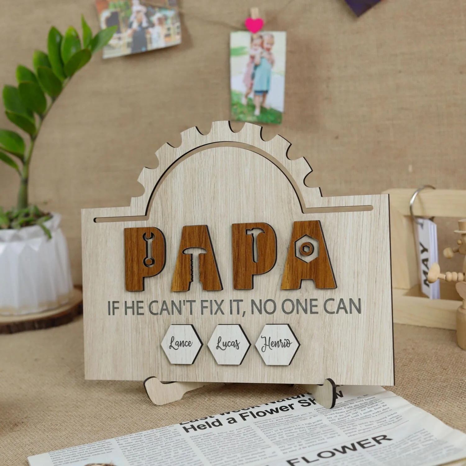 Custom Papa Garage Sign | Personalized Gift for Grandpas, Perfect for Father’s Day and Birthdays - Image 8