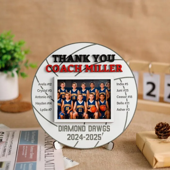 Personalized Volleyball Team Gift Wood Sign - Custom Keepsake Plaque for Players
