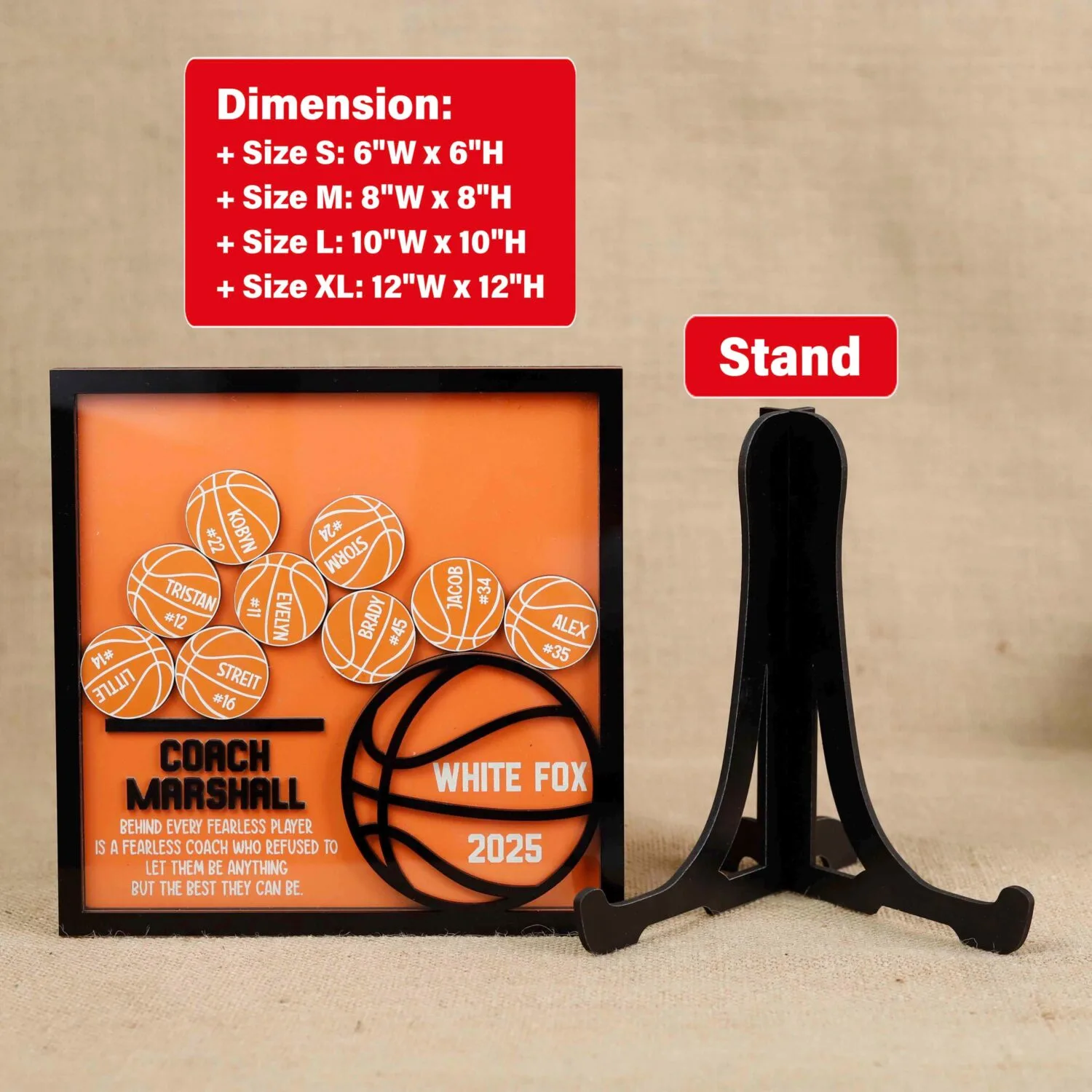 Personalized Baseball Coach Photo Frame | Custom End of Season Thank You Gift from Team | Coach Appreciation Keepsake 2025 - Image 2