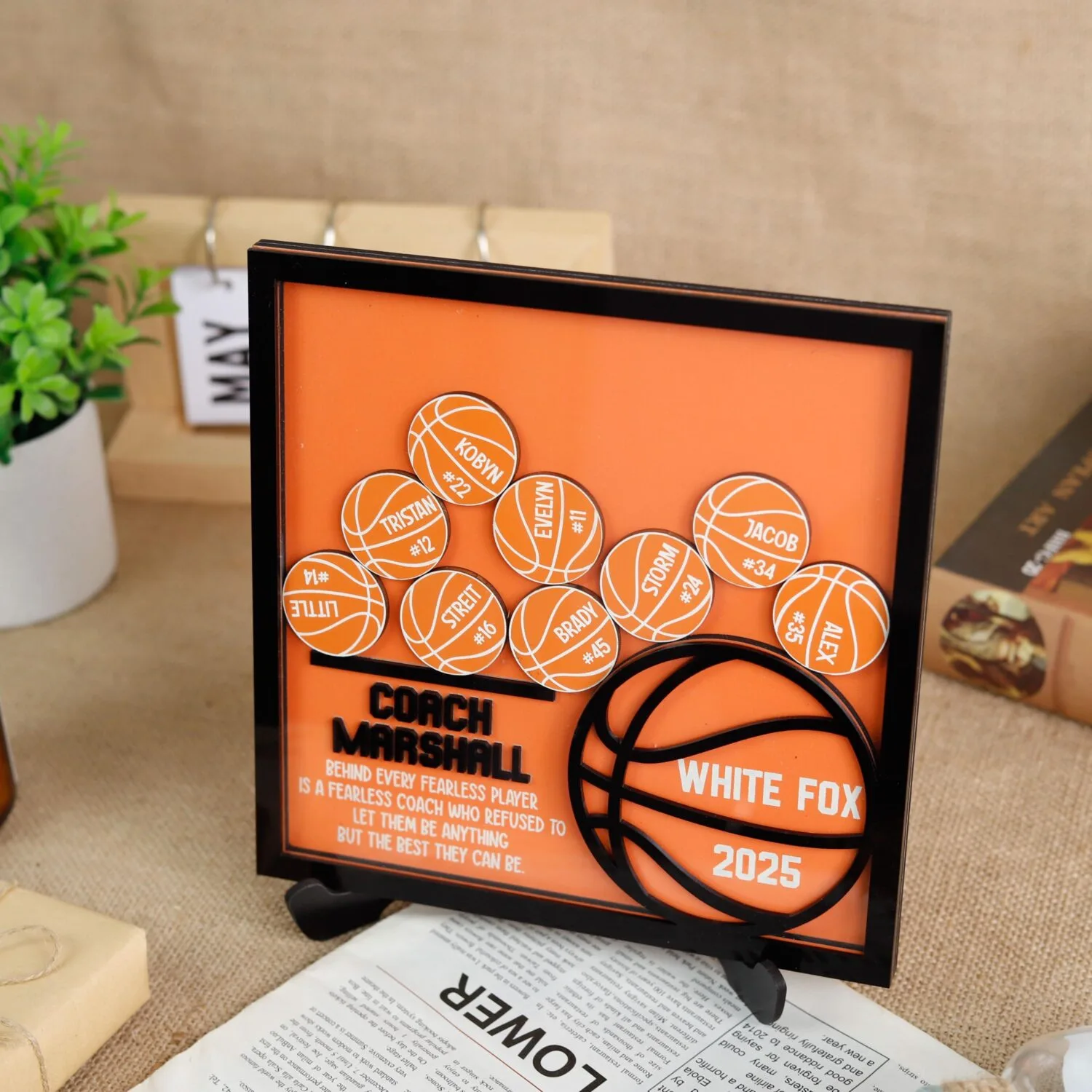 Personalized Baseball Coach Photo Frame | Custom End of Season Thank You Gift from Team | Coach Appreciation Keepsake 2025 - Image 5