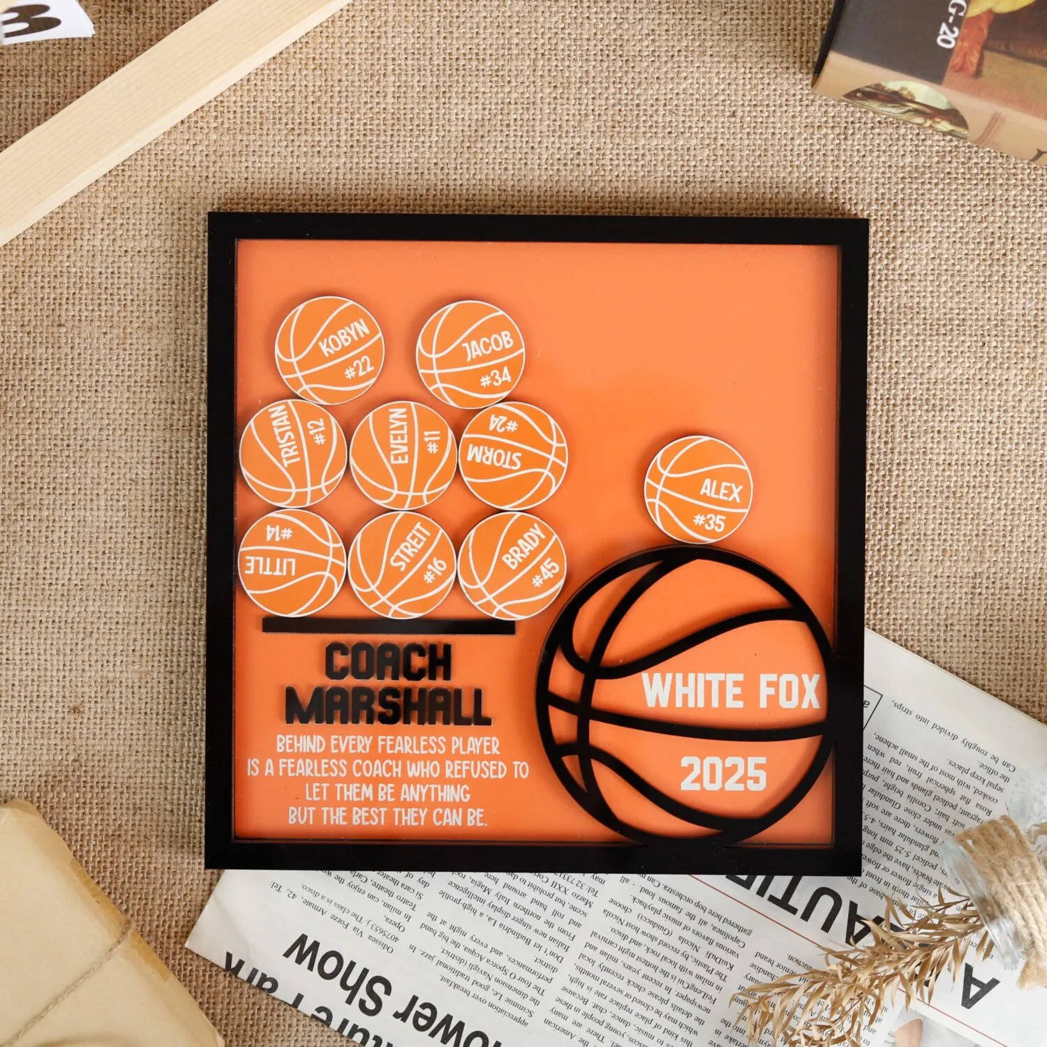 Personalized Baseball Coach Photo Frame | Custom End of Season Thank You Gift from Team | Coach Appreciation Keepsake 2025 - Image 4