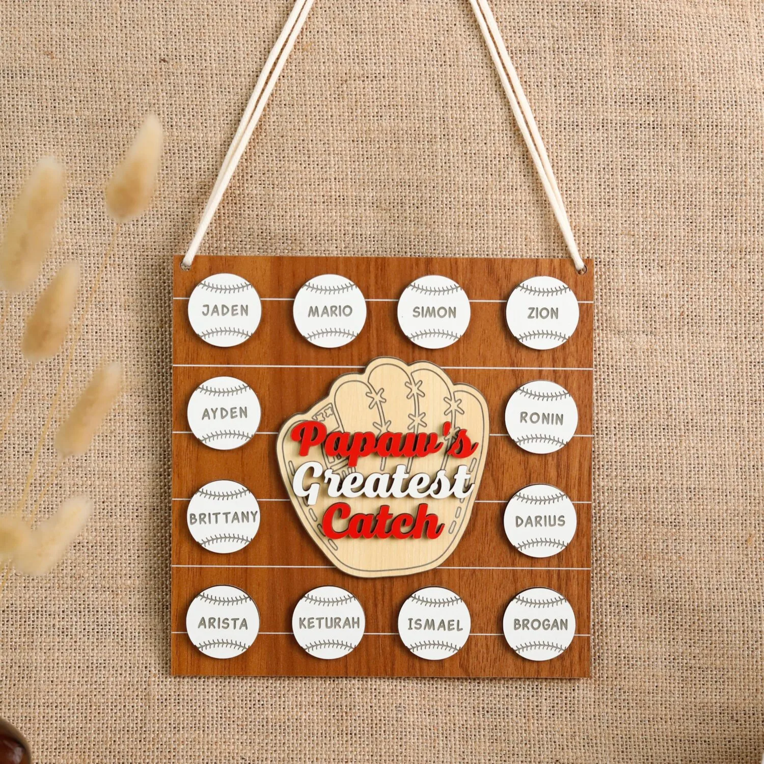 Personalized Baseball Dad Plaque | Custom Father's Day Gift for Baseball-Loving Dads | Rustic Wood Sign with Name & Message - Image 7