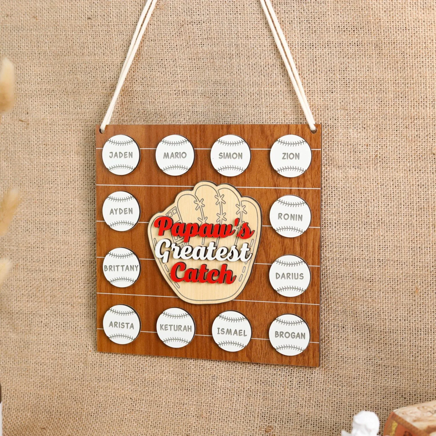 Personalized Baseball Dad Plaque | Custom Father's Day Gift for Baseball-Loving Dads | Rustic Wood Sign with Name & Message - Image 9