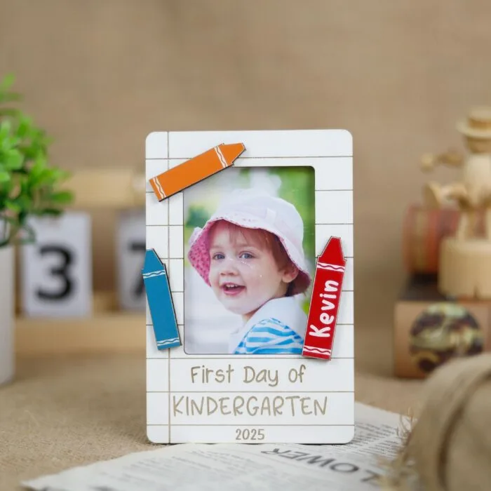 Personalized Baby First Day of School Chalkboard Sign - Custom Reusable Keepsake for Preschool & Kindergarten